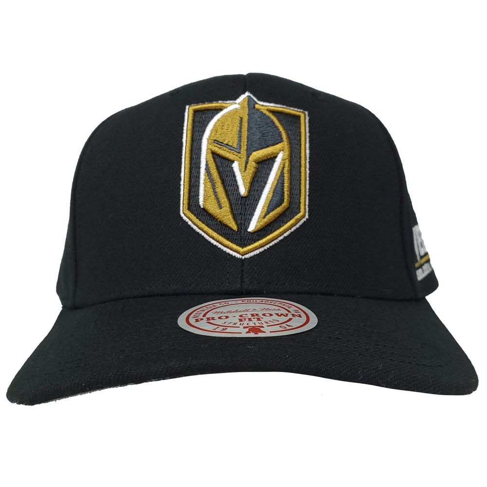 Vegas‎ Golden Knights Mitchell & Ness NHL Pro Fit Snapback Hat Cap Black NWT